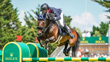 Simon Delestre et Cayman Jolly Jumper en juin au CSIO 5* de La Baule.