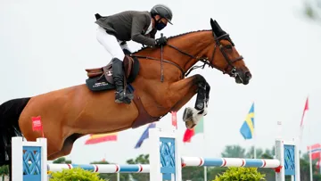Éric Lamaze et Nikka van den Bisschop en 2021 à Knokke.