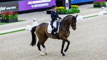 Ici à Bois-le-Duc en mars, Isabell Werth et Quantaz seront les favoris en finale de la Coupe du monde cette semaine