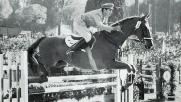 Raimondo d’Inzeo et Posilippo, médaillés d’or aux Jeux olympiques de Rome en 1960.