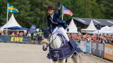 Lara de Liedekerke-Meier a été très émue par sa première victoire en CCI 5*-L, ce dimanche 16 juin