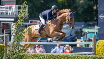 Dublon a permis à William Funnell de devenir le premier quintuple vainqueur du derby de Hickstead