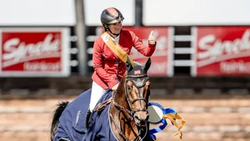 Jörne Sprehe ne cesse de progresser avec Toys, nouvel atout pour le jumping allemand.