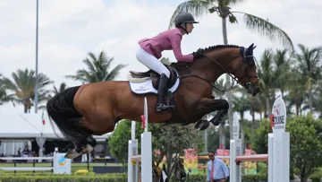 Ici à Wellington au printemps, Lillie Keenan et Kick On  ont remporté le Grand Prix du CSI 5* de Rockwood hier