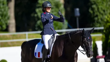 Avec Swing Royal*IFCE, ici aux championnats d’Europe de Riesenbeck, la Française Chiara Zenati a été désignée comme la favorite pour une médaille individuelle aux Jeux paralympiques.