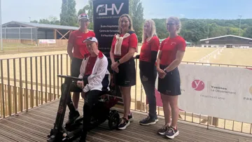 L'équipe norvégienne de para-dressage était au Club Hippique de Versailles pour se préparer avant les Jeux paralympiques
