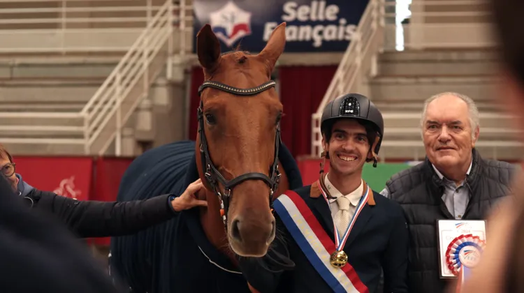 Auxence Kerzerho et Eros Baraire ont remporté le championnat de France Amateur Élite de para-dressage de Saint-Lô