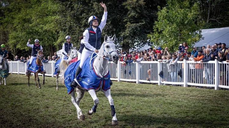 Le samedi 7 septembre 2024 restera marqué à jamais dans la mémoire de Virginie Atger, médaillée d’or par équipes et quatrième en individuel des Mondiaux de Monpazier avec Cham de la Palud.