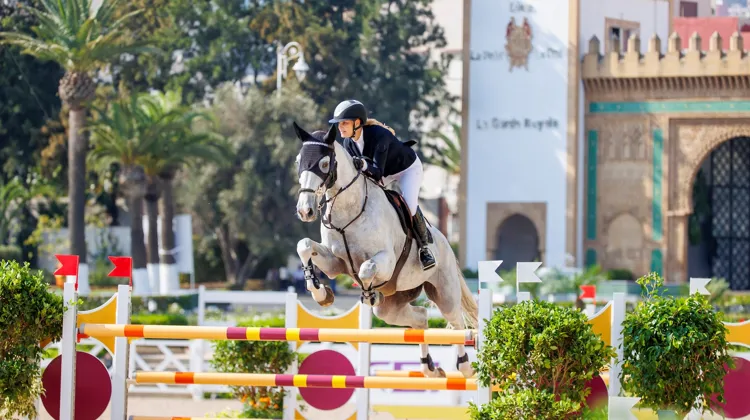 Ici en selle sur Pegasus Deau Ré Mi, Inès Joly a rencontré beaucoup de succès au Morocco Royal Tour cet automne.