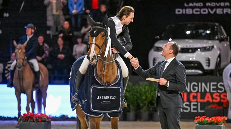 Martin Fuchs a gagné la Vitesse à 1,50m de ce jeudi avec L&L Upgrade à Bâle