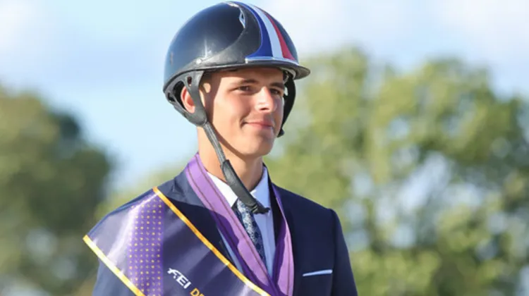 Côme Boisteau aux championnats d'Europe d'attelage U25 à Flyinge
