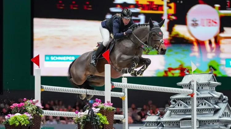 Ici à Genève il y a quelques semaines, Barbara Schnieper et Canice se sont imposées à 1,60m pour la première fois ce samedi