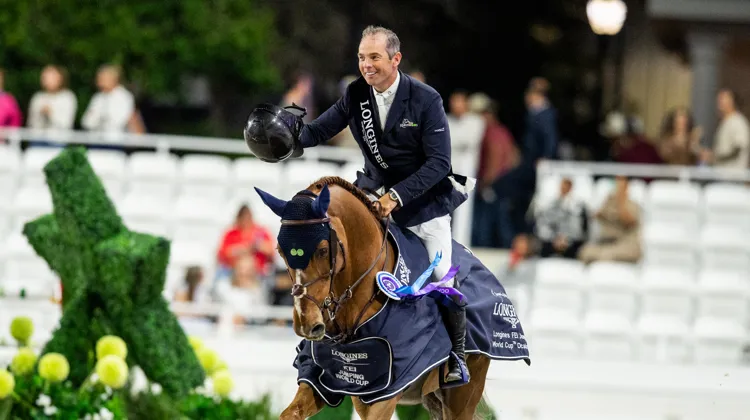 Cian O'Connor a mené Bentley de Sury à la victoire, hier soir à Ocala