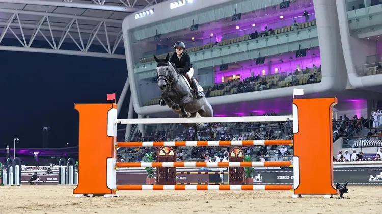 Millie Allen et Clearround Il Mondo se sont offert leur première victoire en CSI 5* à Doha, ce soir. 