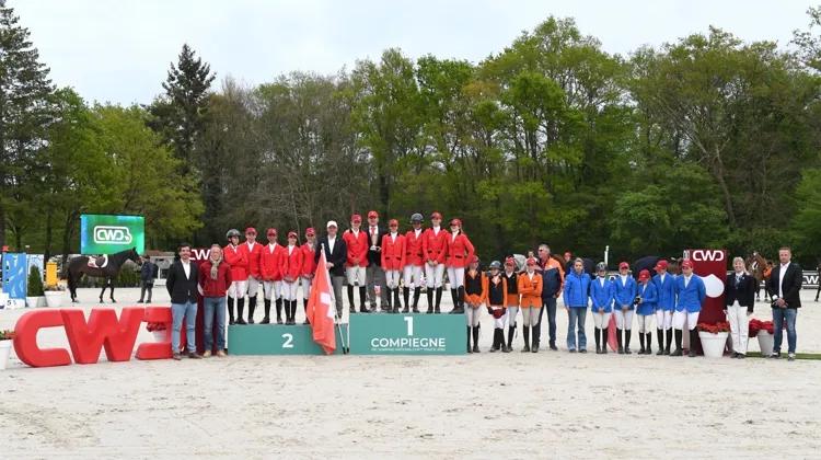 À Compiègne, les Enfants belges se sont imposés au bout d'un barrage face aux Suisses.