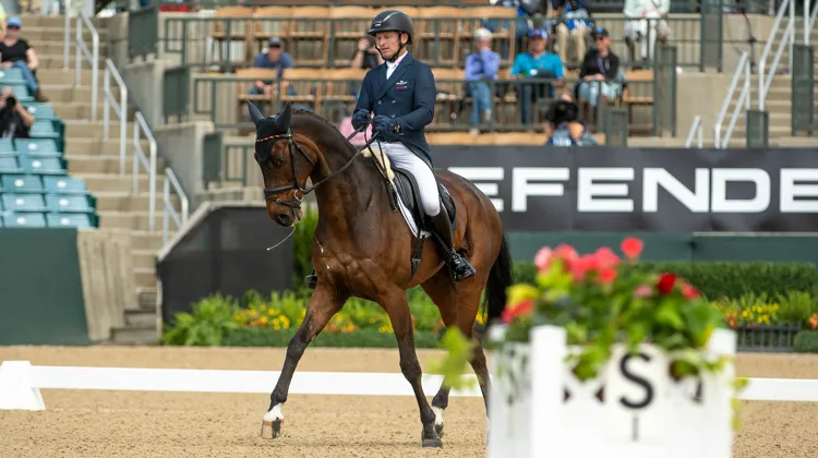 Michael Jung et Fischer Chipmunk FRH ont pris la tête après la première journée de dressage et ont établi un record en CCI 5*-L avec un score de 18,6.