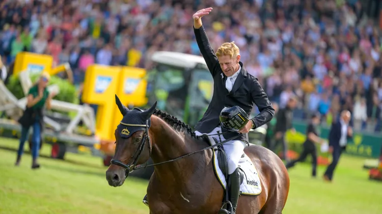 Marcus Ehning et Stargold ont remporté le Grand Prix Rolex du CHIO d'Aix-la-Chapelle en 2023.
