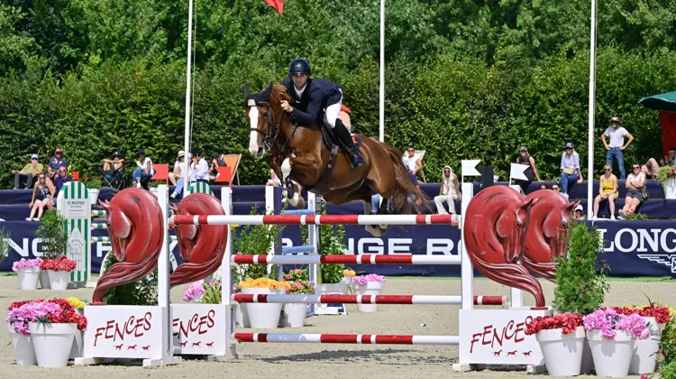 Julien Anquetin et Fiona des Ibis ont signé le plus rapide des vingt-huit sans-faute de l’après-midi.