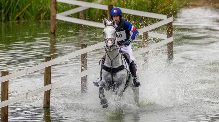“Je’vall est vraiment un formidable cheval de cross”, s’est réjoui Alexis Goury à l’issue du test de fond des Européens de Blenheim.