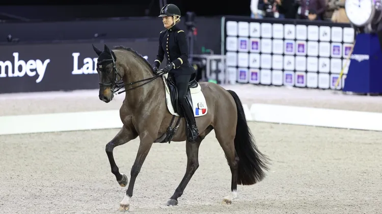 Pauline Basquin et Sertorius de Rima*IFCE ont décroché la victoire qu’ils étaient venus chercher, aujourd’hui à Bordeaux