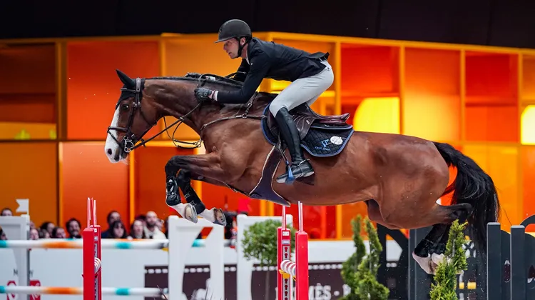 Kevin Staut et Cheppetta, gagnants du Grand Prix du Saut Hermès.
