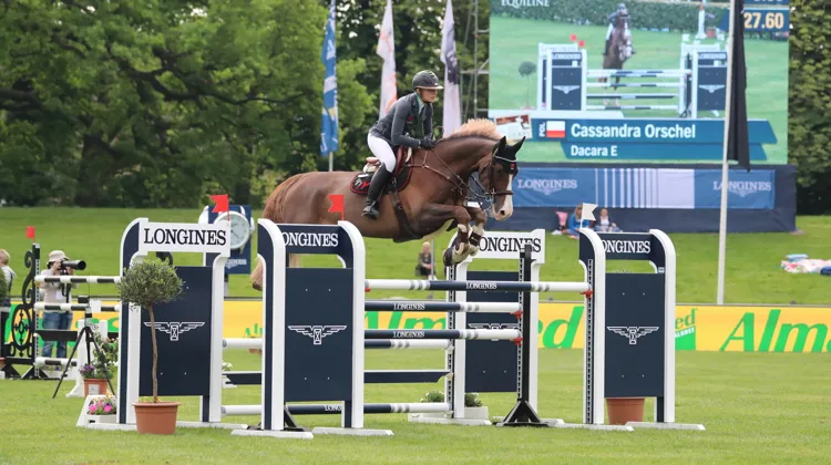 Cassandra Orschel et Dacara E sur la piste de Hambourg en 2018