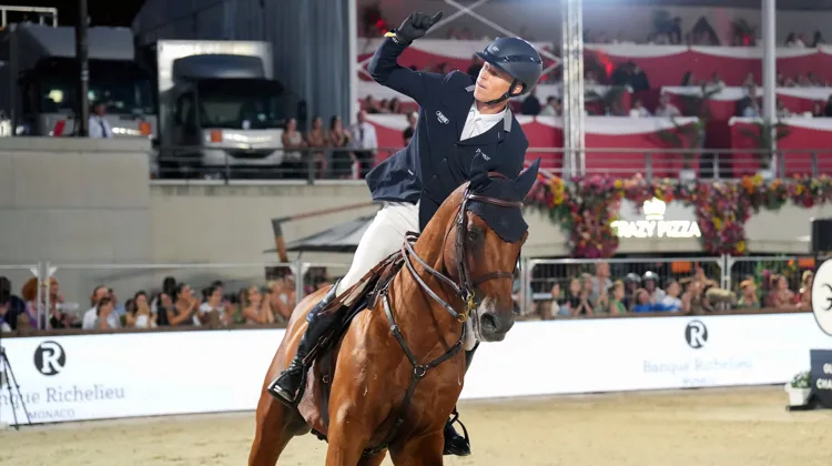 Grâce au Selle Français Coriolis des Isles, Max Kühner a gagné le premier Grand Prix LGCT de sa carrière, ce soir à Monte-Carlo.