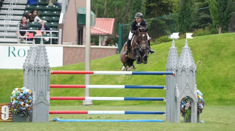 Kent Farrington et Orafina, hier à Calgary