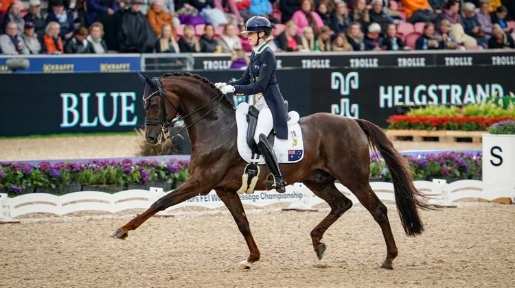 Ici aux Mondiaux de Herning l'été dernier, Simone Pearce participera la semaine prochaine à sa première finale Coupe du monde la semaine prochaine.