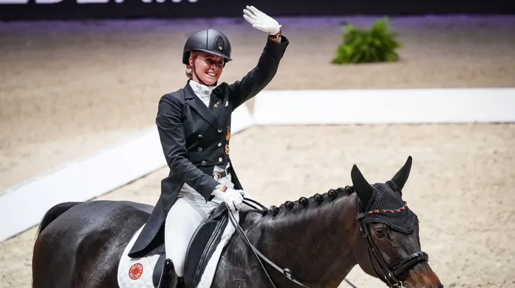 Ici à Lyon, Jessica von Bredow-Werndl s'est imposée ce soir à Omaha, mais avec un score moins élevé qu'à l'accoutumée.