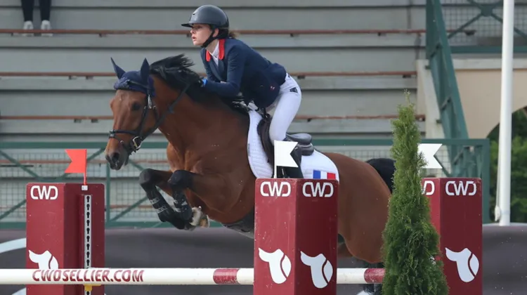 Lana Messine et Kasper's Ronaldo au CSIO Jeunes de Compiègne, 30 avril 2023
