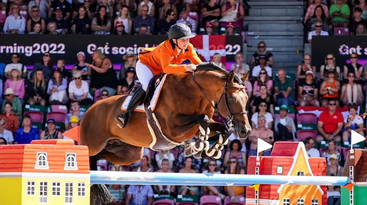 Sanne Thijssen et Con Quidam aux championnats du monde de Herning.