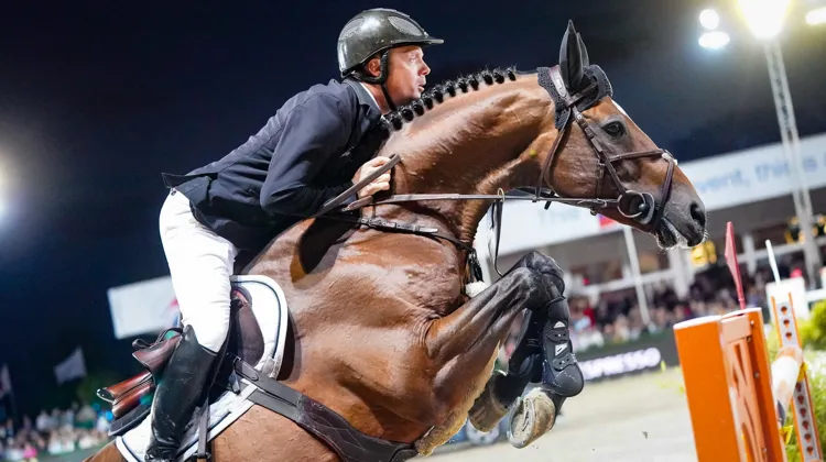 Ici lors du CSI 5* de Bruxelles l'été dernier, Willem Greve et Highway M TN ont remporté le Grand Prix de Rotterdam