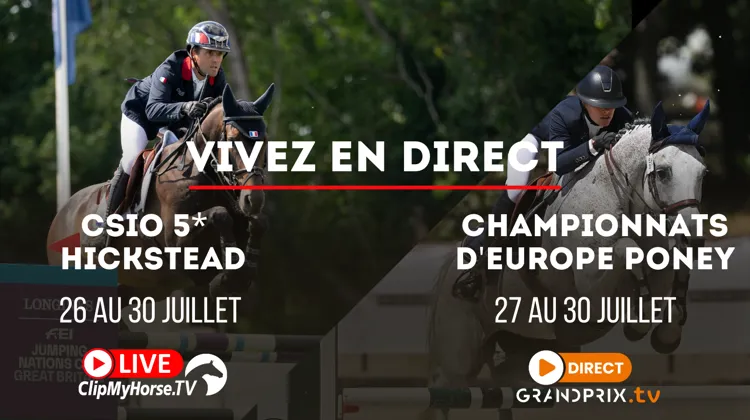 Cette semaine, suivez les championnats d’Europe Poneys et le CSIO 5* de Hickstead en direct et en intégralité