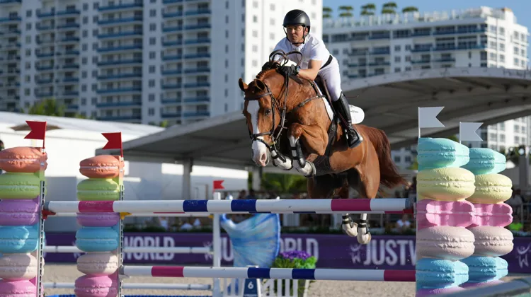 Kent Farrington et Creedance sur la piste de Miami