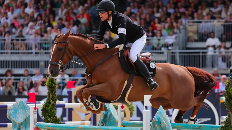 Henrik von Eckermann et King Edward Ress au CSI 5* de Londres.