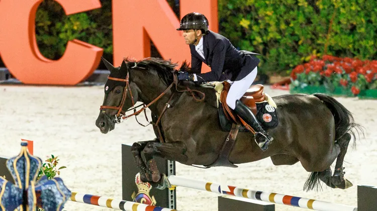 Simon Delestre et Dexter Fontenis s’étaient déjà classés deuxièmes d’une épreuve comparable il y a deux semaines au CSIO 5* de Barcelone.