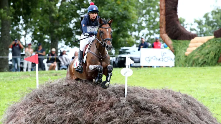 Gaspard Maksud sont ici sur le cross des championnats d'Europe du Pin-au-Haras, dont ils ont terminé huitièmes en août dernier