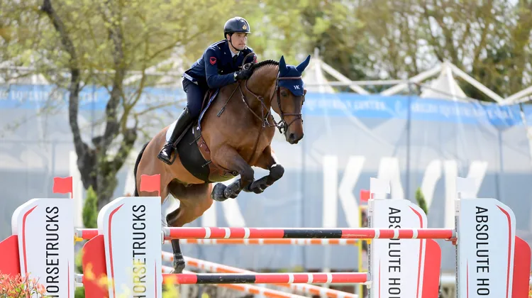 Giampiero Garofalo ne le monte son Hero que depuis quelques semaines et restait déjà sur deux classements à 1,40m et 1,45m avec lui la semaine passée, déjà à Arezzo, au niveau 3*.
