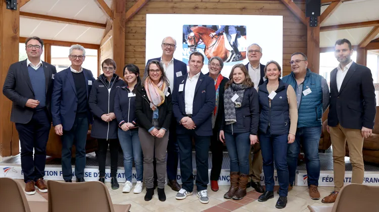 La filière française du cuir en visite au Parc équestre fédéral de Lamotte-Beuvron.