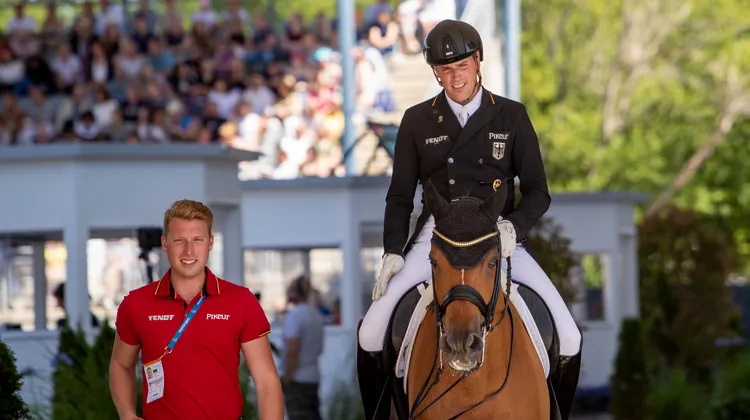 Lars Ligus, le compagnon de Frederic Wandres, tient une place très importante dans le système du cavalier