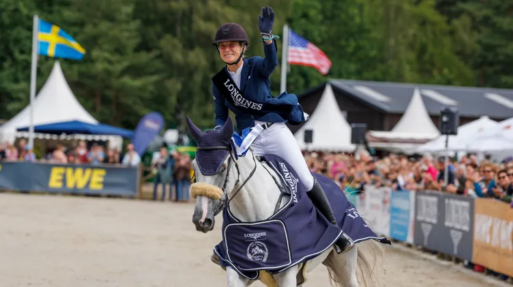 Lara de Liedekerke-Meier a été très émue par sa première victoire en CCI 5*-L, ce dimanche 16 juin