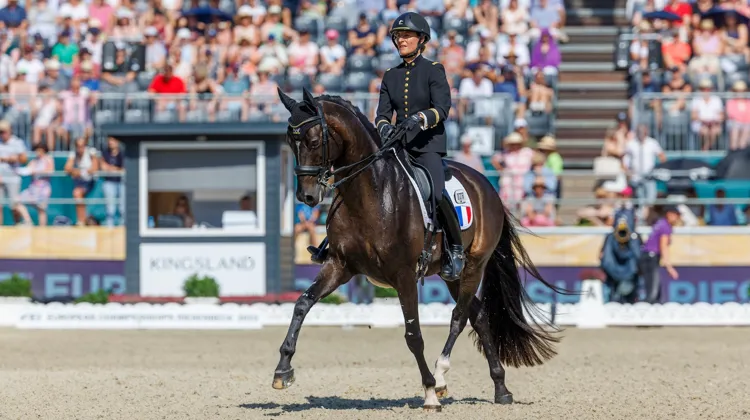 Aux Européens de Riesenbeck, l’an dernier, Pauline Basquin et Sertorius de Rima*IFCE ont impressionné les juges et les spectateurs.