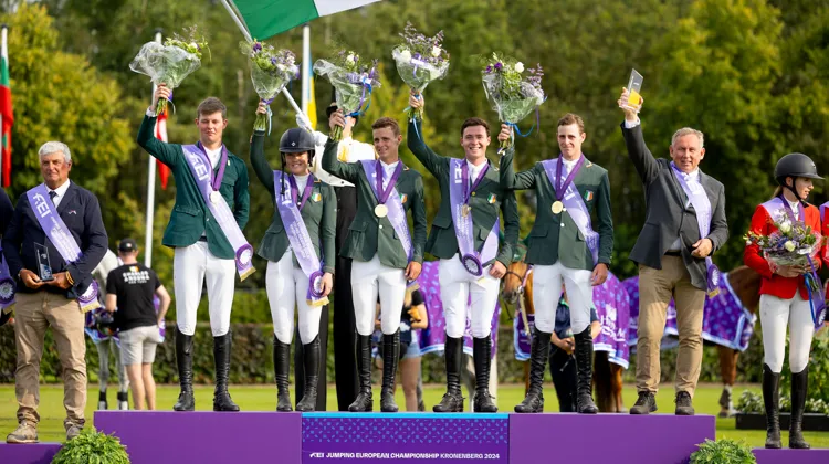 Les Irlandais ont été les seuls capables de battre les Français dans la compétition par équipes des Européens Jeuens cavaliers