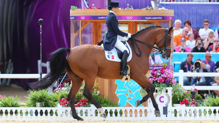 Jessica Michel, qui ne portait alors pas le nom de Botton, a représenté la France aux JO de Londres avec Riwera de Hus