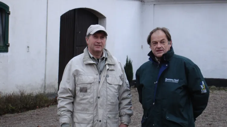 Xavier Libbrecht en mission pour la WBFSH en 2015, à la rencontre de Jan et sa femme Maj-Lis Marttorp éleveurs de Ypäjä Karuso (SWB), meilleur cheval de concours complet, lauréats des WBFSH Breeders Awards.