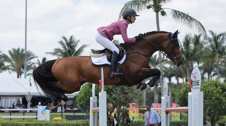 Ici à Wellington au printemps, Lillie Keenan et Kick On  ont remporté le Grand Prix du CSI 5* de Rockwood hier