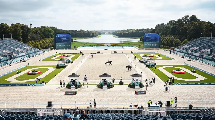 Le sublime stade éphémère de Versailles s'apprête à accueillir les épreuves de para-dressage des Jeux paralympiques dès demain