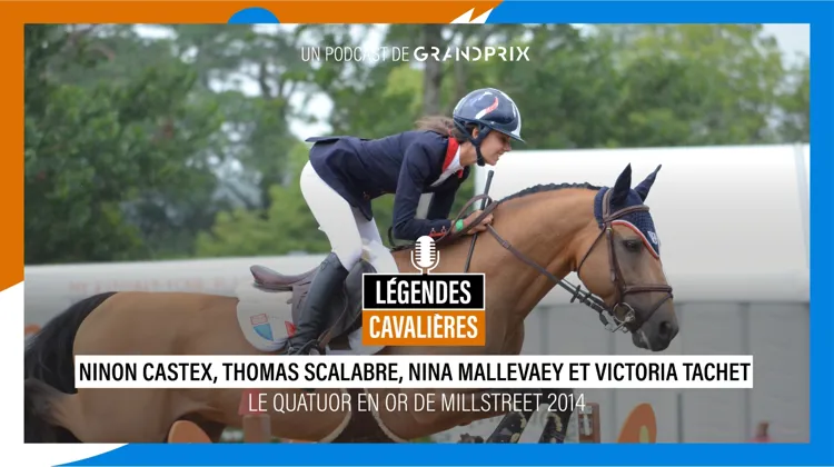 Ninon Castex, Thomas Scalabre, Nina Mallevaey et Victoria Tachet, le quatuor en or des championnats d’Europe Poneys de 2014