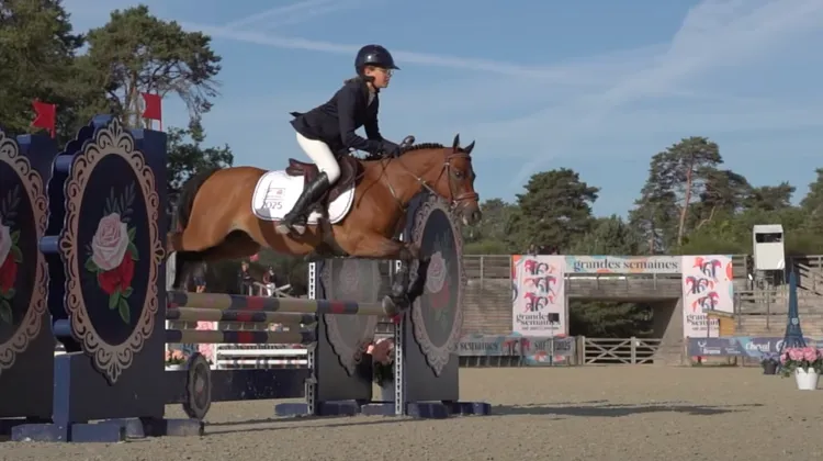 Krikridamour de Jomat, le poney d’Emmanuelle Carpentier, a remporté le championnat des cinq ans B.